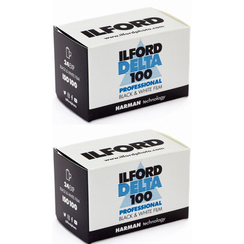 Ilford Delta Pro 100 ISO 24 Exposure Black & White 35mm Film, 2 Rolls